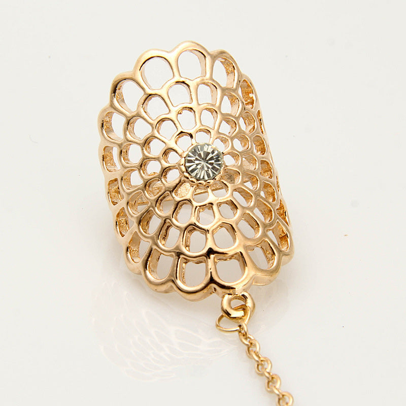 Avelena | Blumen Traumfänger Armreif Ring