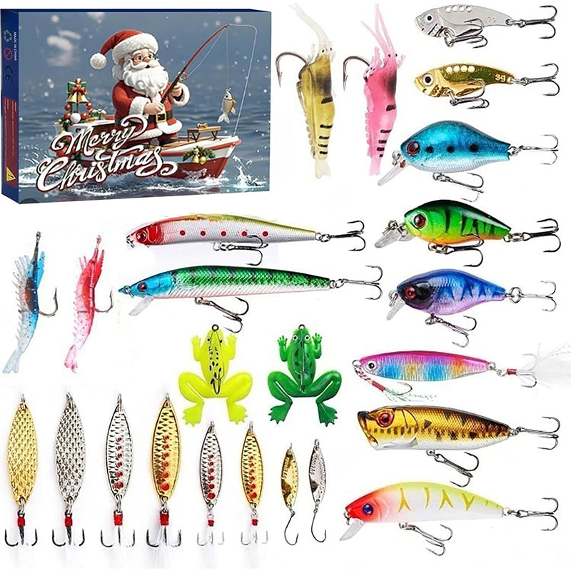 Avelena | Vorverkauf>>24 Tage Weihnachts Countdown Fisch Angelset