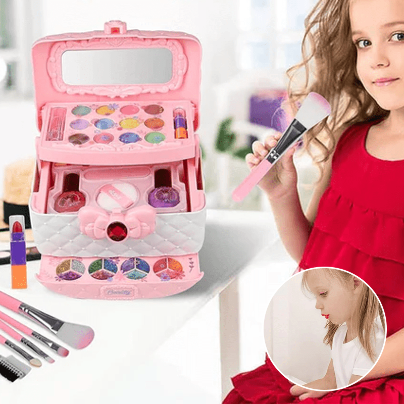Avelena | Waschbares Make-up-Set für Kinder mit Tasche