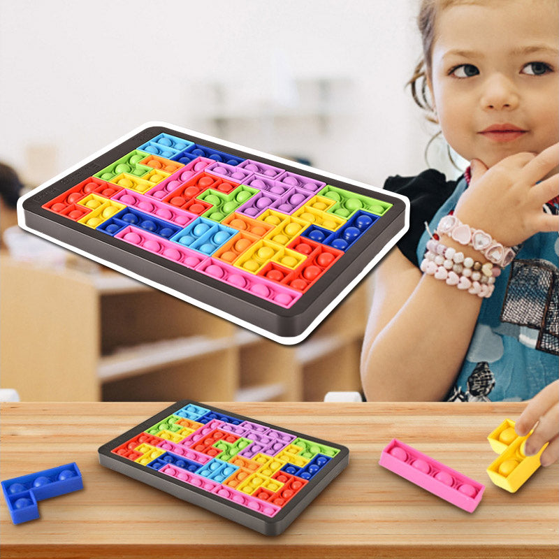 Avelena | Dekompressions Tetris Spielzeug aus Silikon