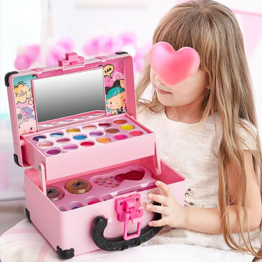 Avelena | Waschbares Make-up-Set für Kinder mit Tasche