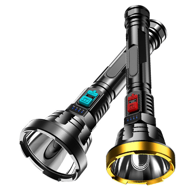 Avelena | 90000LM LED Taschenlampe – Taktischer Suchscheinwerfer mit USB-Aufladung und Superheller Beleuchtung