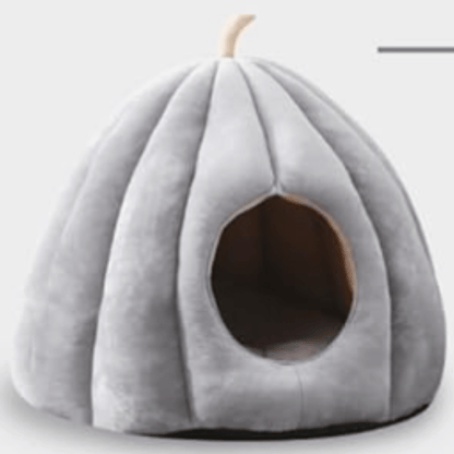 Avelena | CozyNest Kürbis Katzenbett – Warm, Waschbar & Bequemes Katzenversteck