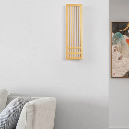 Avelena | ShizuLight | Japanische Holz-LED-Wandlampe – Minimalistische, zen-inspirierte Beleuchtung