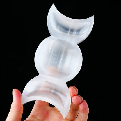 Avelena | Mondwahrsagung Selenit Kristallschale