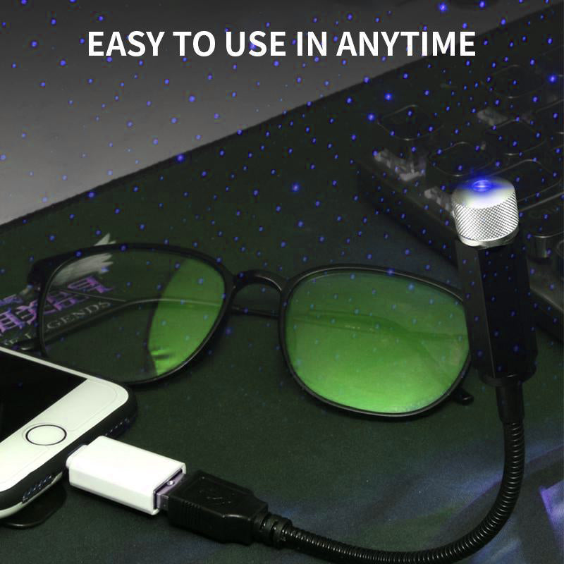 Avelena | Buntes Auto- und Heimdecken romantisches USB-Nachtlicht