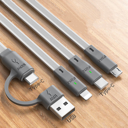 Avelena | 3-in-1 Datenkabel - 100W Multifunktionales Lade- und Datenkabel