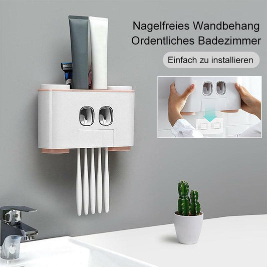Avelena | Automatischer Zahnbürstenhalter und Zahnpastaspender Set