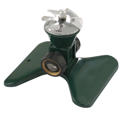 Avelena | 360-Grad Automatischer Rotierender Metall Rasen Sprinkler – Effektiver Gartenbewässerung Sprühkopf