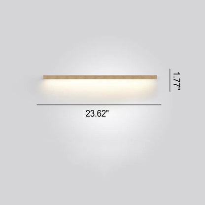Avelena | ZenBeam Japanische LED Wandleuchte | Massivholz Design | Moderne Akzentbeleuchtung