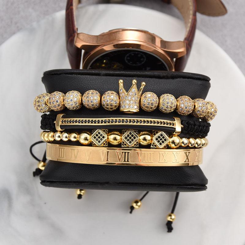 Avelena | Krone Kombinations Vier-Teile Armband