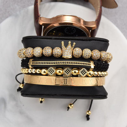 Avelena | Krone Kombinations Vier-Teile Armband