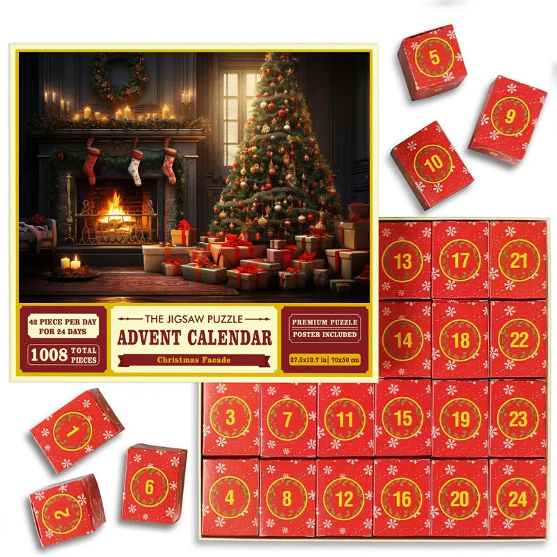 Avelena | Puzzleadvent 24 Puzzleteile Adventskalender Kalender - Zufälliges Design
