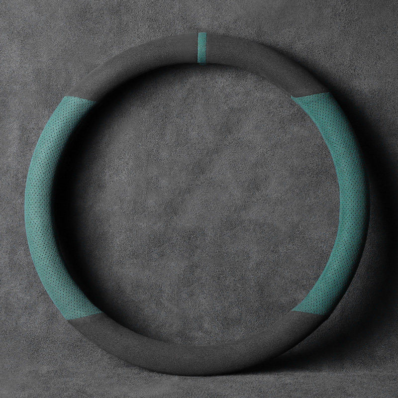 Avelena | Universelle Anti-Rutsch Lenkradabdeckung mit atmungsaktivem Mikrofaser, für rundes & D-förmiges Lenkrad