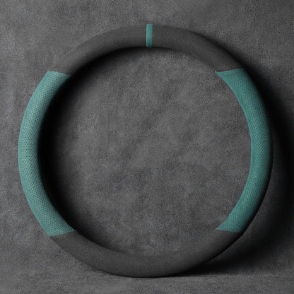 Avelena | Universelle Anti-Rutsch Lenkradabdeckung mit atmungsaktivem Mikrofaser, für rundes & D-förmiges Lenkrad