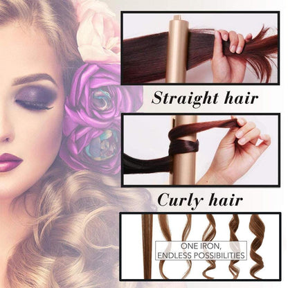 Avelena | 2-in-1 Haarglätter Spiralwellenlockenstab