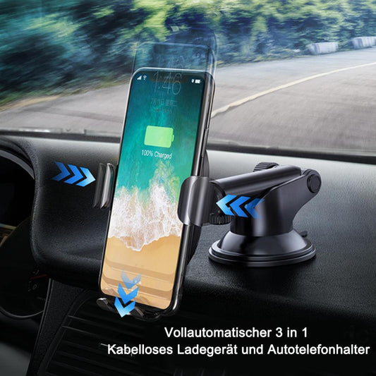 Avelena | 3 in 1 Kabelloses Ladegerät und Autotelefonhalter