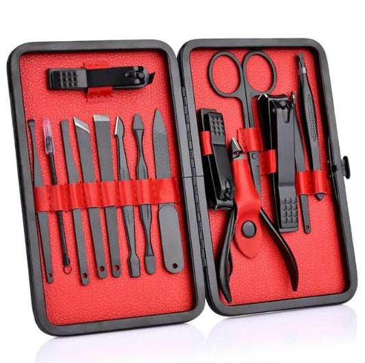Avelena | 15-teiliges professionelles Maniküre-Set mit Reisetasche