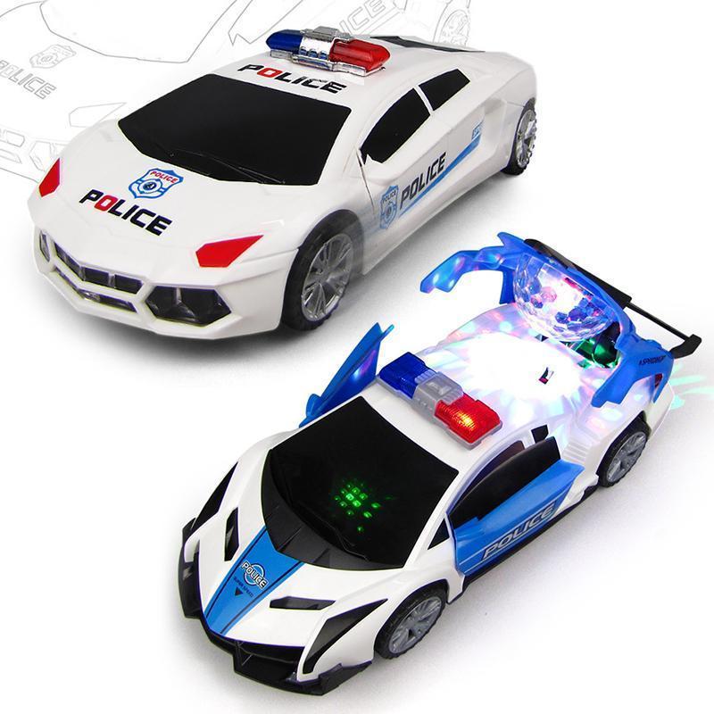 Avelena | 360 Grad Rotationsrad Musikernde Led-Beleuchtung Elektronisches Polizeiauto
