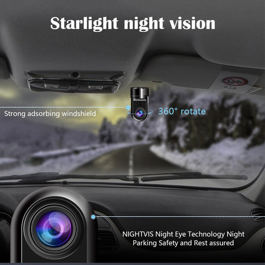 Avelena | 1080P HD 360° rotierende Mini ADAS Dashcam