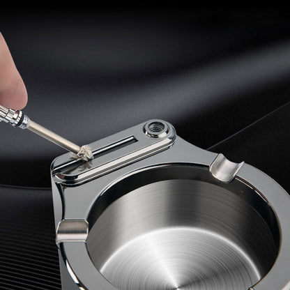 Avelena | Retro Metall-Aschenbecher, Zigarettenanzünder