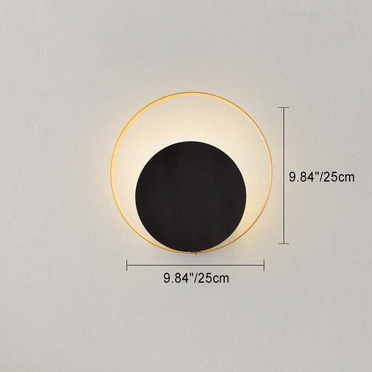 Avelena | Moderne Minimalistische Eisen Kreis Ring 1-Licht Wand Sconces Lampe Für Schlafzimmer