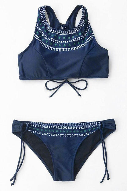 Avelena | Blue Moon Schnür Design Bikini Set.Be