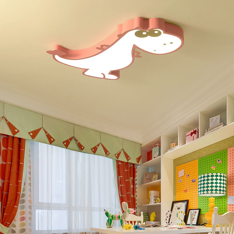 Avelena | DinoBright LED Deckenleuchte | Kreatives Dinosaurier-Design | Kinderzimmerlampe | Warm- & Weißlicht | Dimmbar