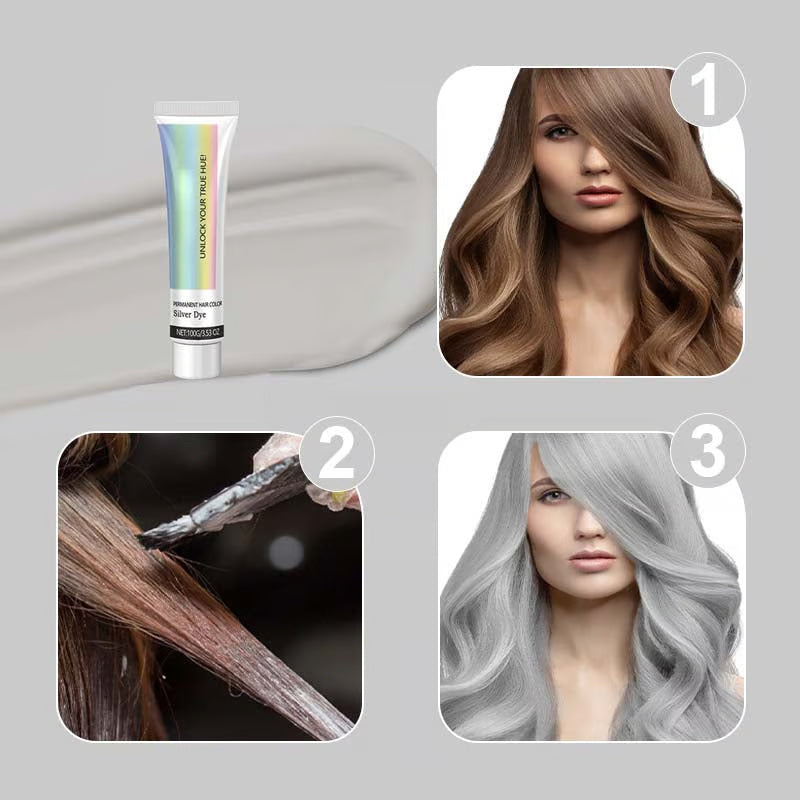 Avelena | 2-in-1 Natürlicher Essenzextrakt Silber Haarfarbe