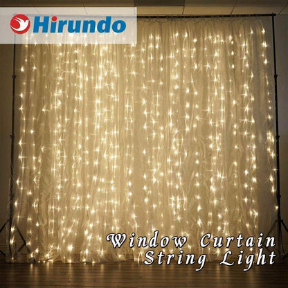 Avelena | Twinkle Star 300 LED Fenstervorhang Lichterkette