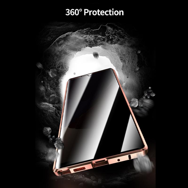 Avelena | Samsung Anti-Peep Gehärtetes Glas Handyhülle