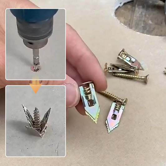 Avelena | Trockenbau-Erweiterungsanker + hochfeste Zinkscrews Kit (Packung mit 100)