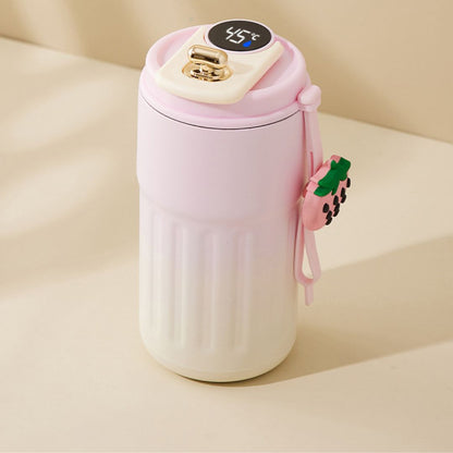 Avelena | Edelstahl  Kaffebecher mit LED Temperatur Anzeige 450 ML