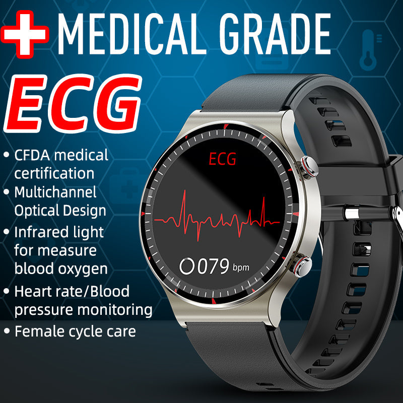 Avelena |  CFDA EKG Blutsauerstoff Herzfrequenz Gesundheitsüberwachung Smart Watch