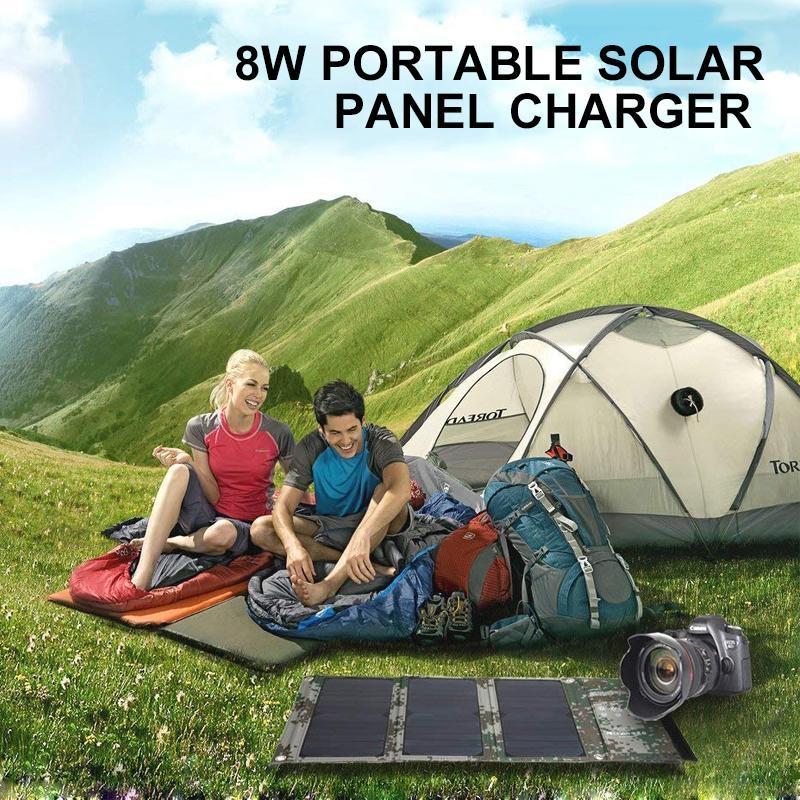 Avelena | 8W Tragbares Solarpanel Ladegerät