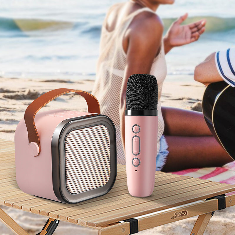 Avelena | Mini-Karaoke-Maschine für Kinder mit drahtlosen Mikrofonen