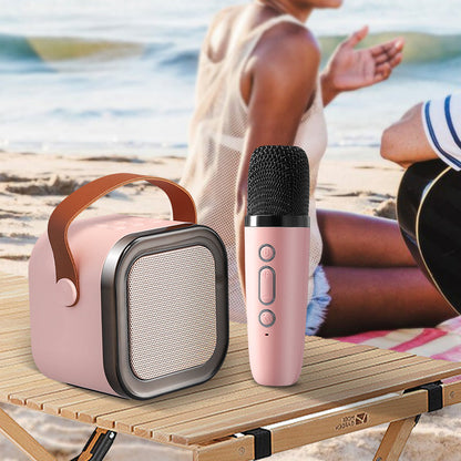 Avelena | Mini-Karaoke-Maschine für Kinder mit drahtlosen Mikrofonen