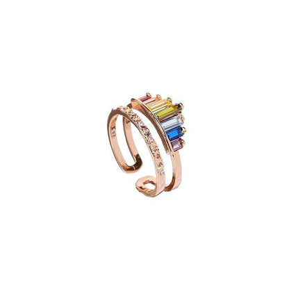 Avelena | Regenbogen Micro Diamond Ring