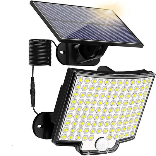 Avelena | 106 LED Solar Außenleuchte mit Bewegungsmelder