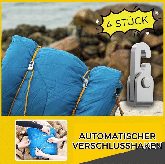 Avelena | Zelt automatischer Verschlusshaken(4 Stück/Packung)
