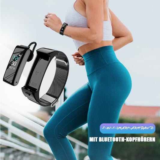 Avelena | 2-in-1-Smart-Armband mit Bluetooth-Kopfhörern