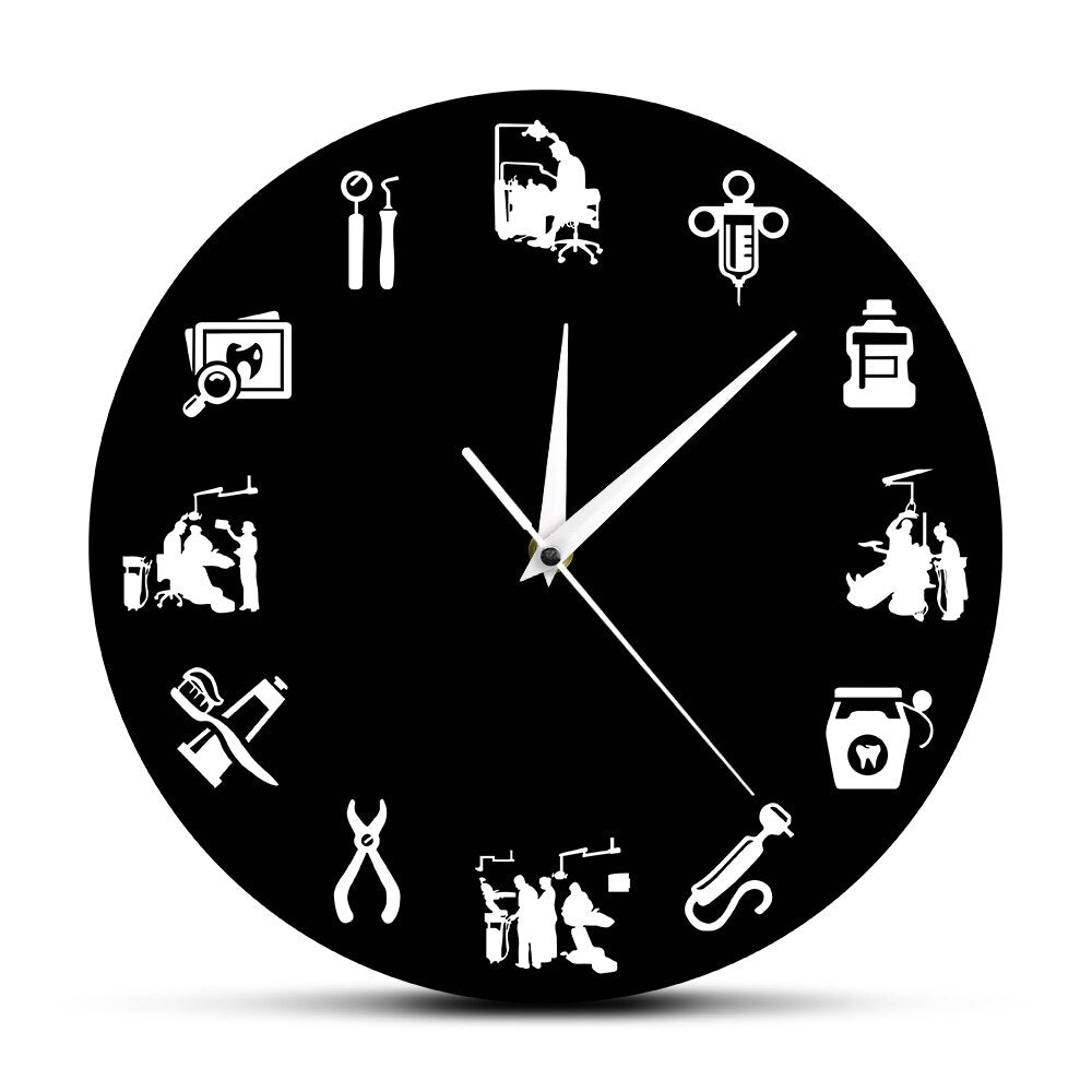 Avelena | Stilvolle Dental Design Wanduhr für Ein Modernes Interieur