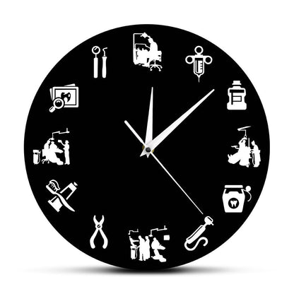 Avelena | Stilvolle Dental Design Wanduhr für Ein Modernes Interieur