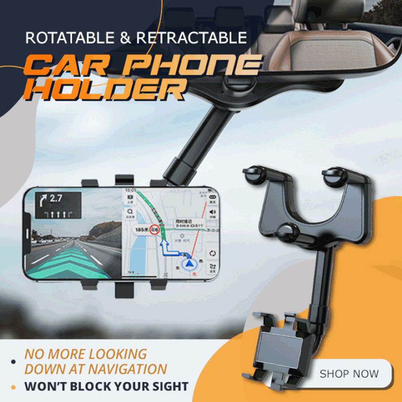 Avelena | 360-Grad-Rotation Auto Spiegel Telefon Halter
