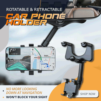 Avelena | 360-Grad-Rotation Auto Spiegel Telefon Halter