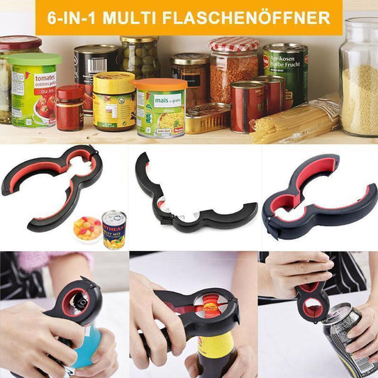 Avelena | 6 in1 Multifunktionale Tragbare Flaschenöffner Edelstahl