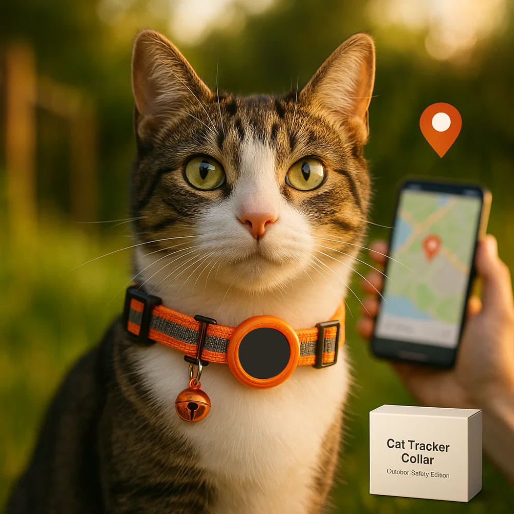 Avelena | Katzen GPS Tracker Halsband | Schnellverschluss, reflektierendes Design & strapazierfähig für Outdoor-Sicherheitsabenteuer
