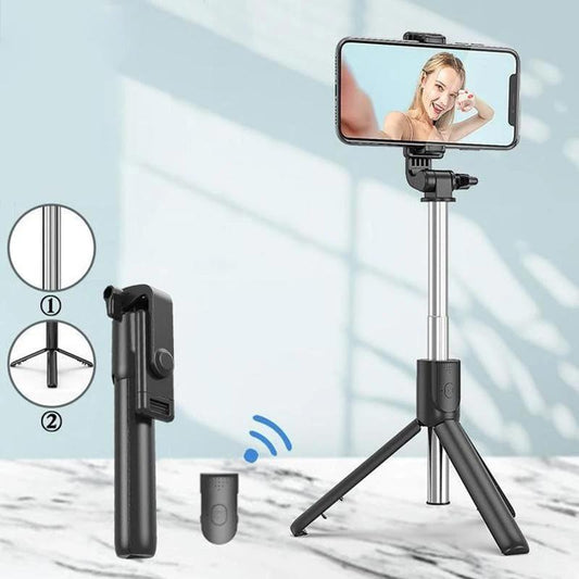 Avelena | Selfie-Stick mit Bluetooth-Fernbedienung