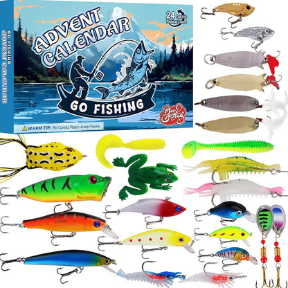 Avelena | Vorverkauf>>24 Tage Weihnachts Countdown Fisch Angelset