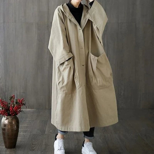 Oversized-Trenchcoat mit großen Seitentaschen